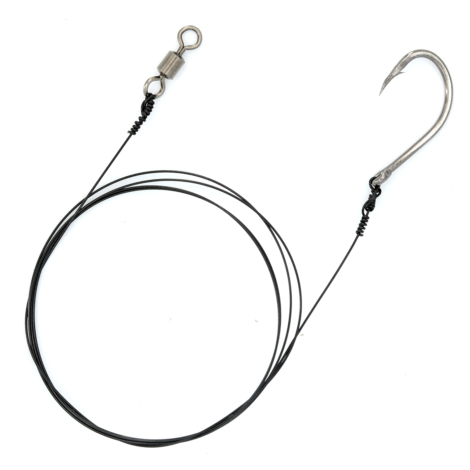qareb american wire single hook rig, hook size 0/6 and wire test 30lb