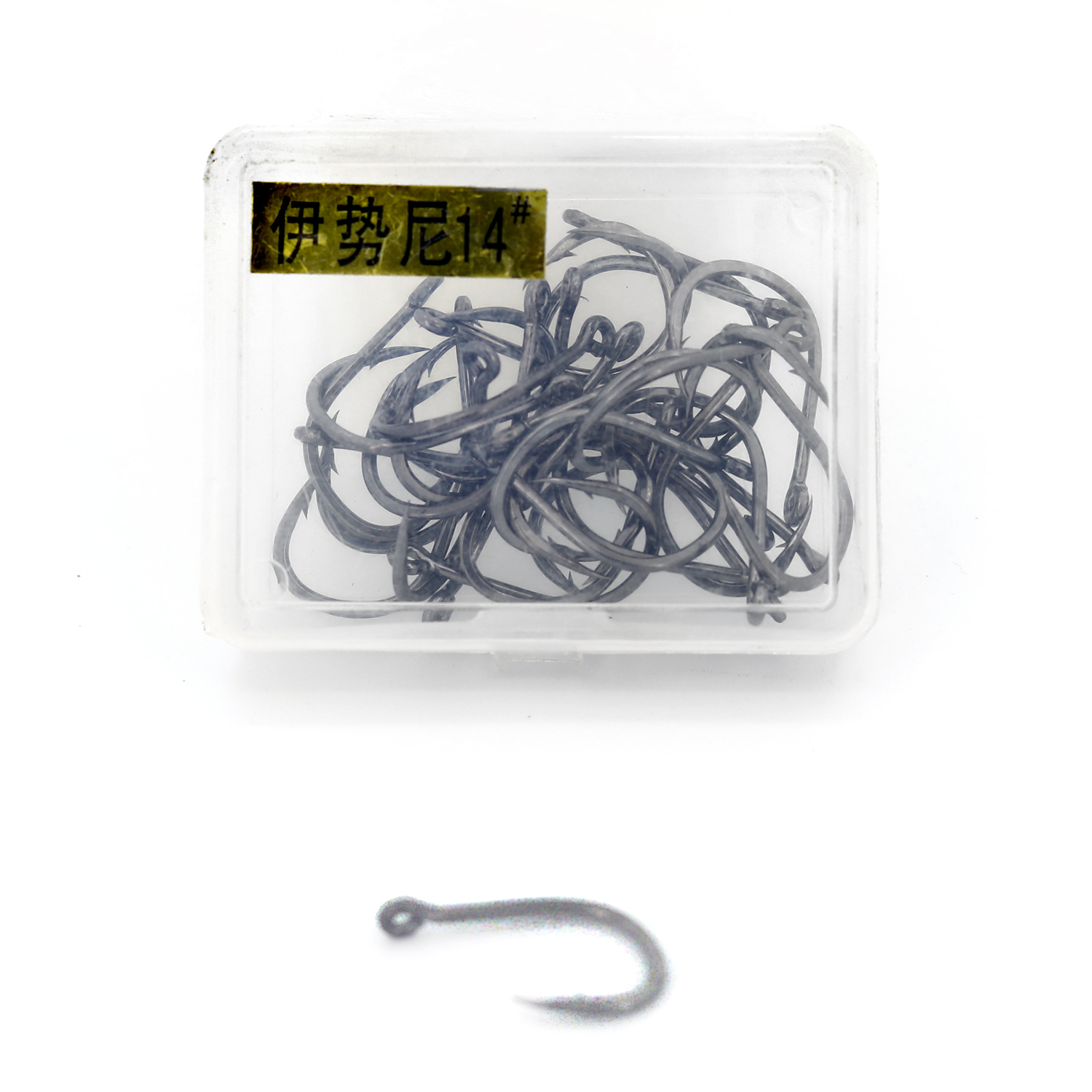 chinese ringed hook size 14 black